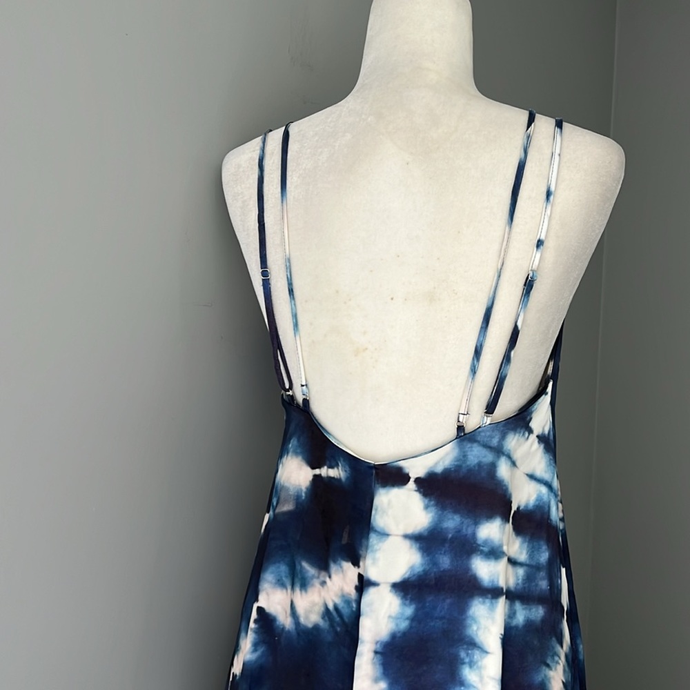 NWT ZARA Tie Dyed Flowy Slip Maxi Dress - Picture 14 of 15